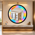 Prismatic Rainbow Halo with black frame