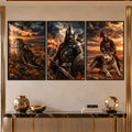 Warrior Sunset with black frame