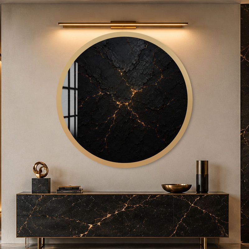 Molten Onyx with gold frame