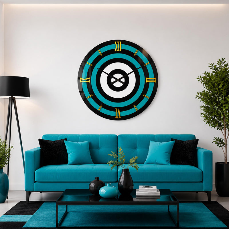 Aqua Concentric Rings lifestyle view