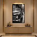 Classic Roadster In The Rain with black frame