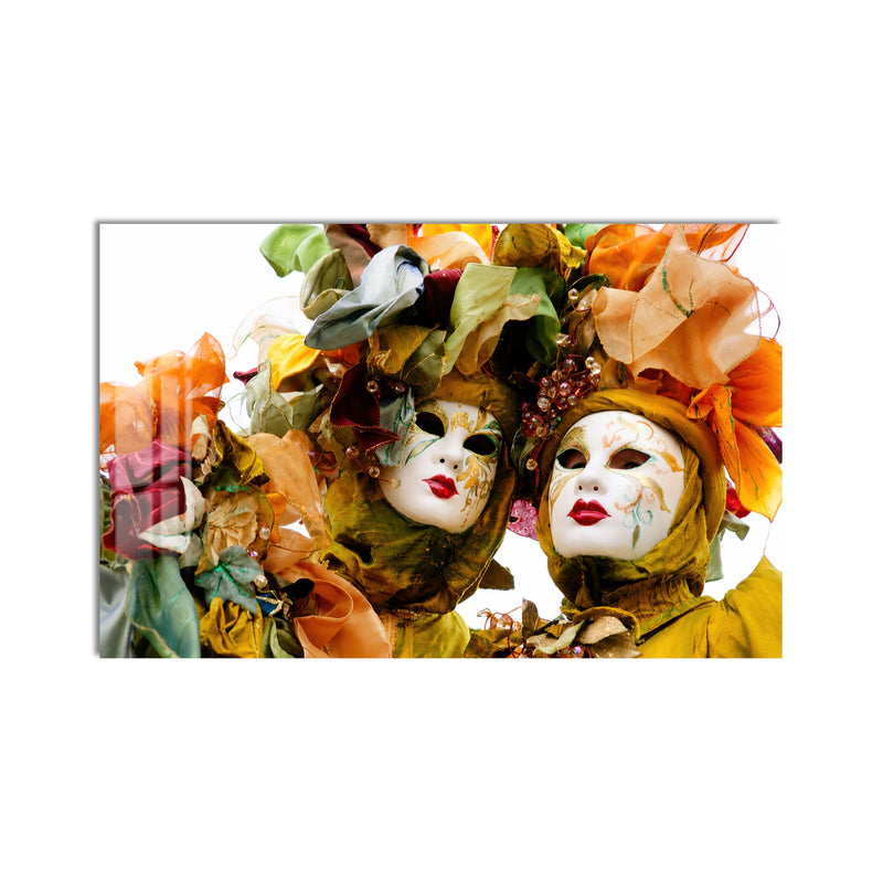 Venetian Carnival Masks product shot on white background