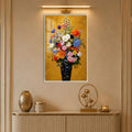 Golden Garden Bouquet with white frame