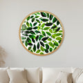 Verdant Leaf Canopy with gold frame