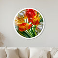 Radiant Tulip Bouquet with white frame