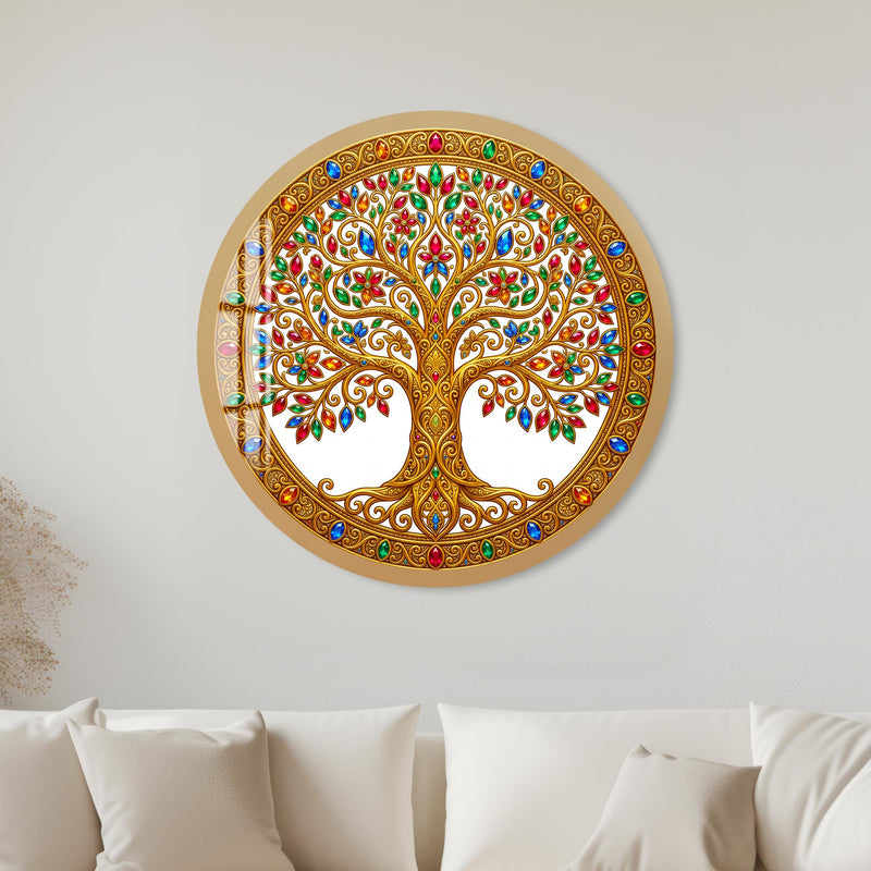 Jewel Tree Of Life with black frame