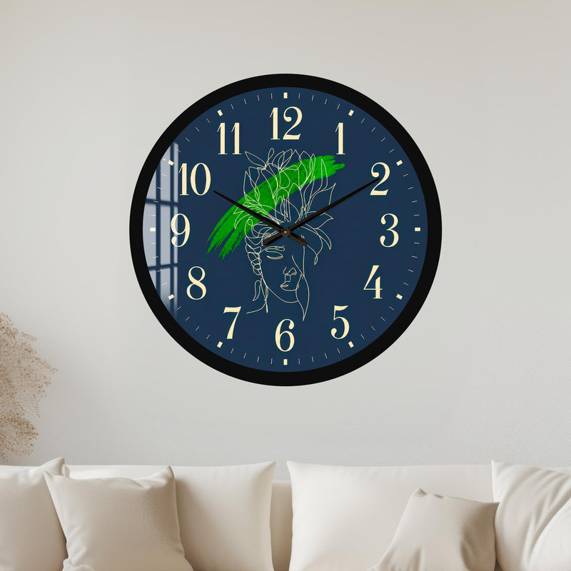 Botanical Line Art with black frame