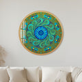 Turquoise Mystic Eye with black frame