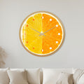 Zesty Orange Slice with gold frame