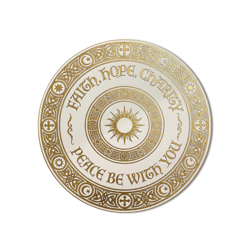 Faith Hope Charity Interfaith Medallion product shot on white background