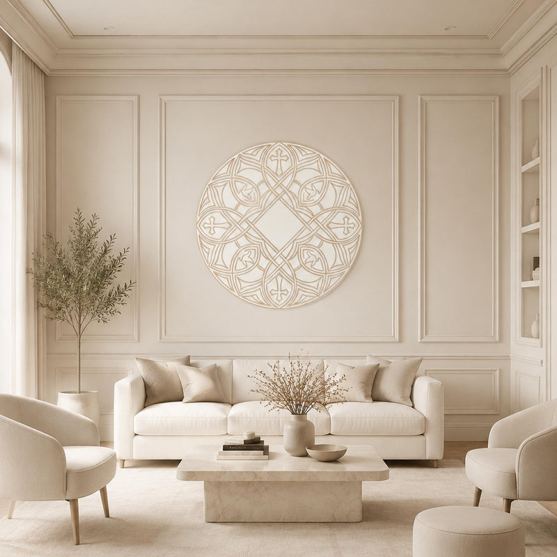 Gothic Cross And Dove Roundel lifestyle view