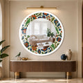 Botanical Birdsong with white frame