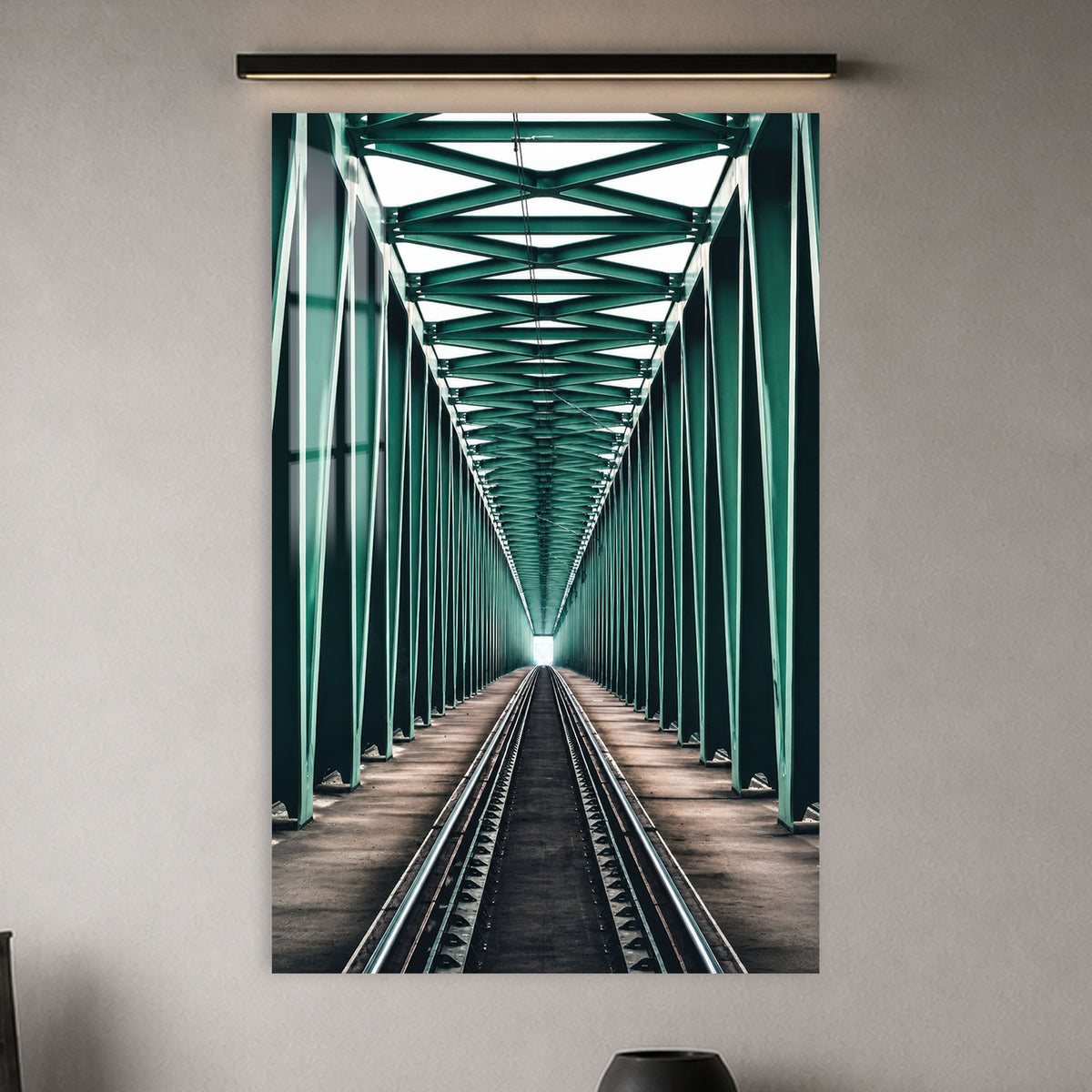 Emerald Railway Bridge in a modern room