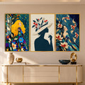 Botanical Women with gold frame