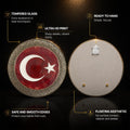 Crescent Star Emblem Plate — tempered glass, ultra HD print, ready to hang