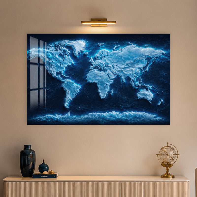 Frozen World Map lifestyle view