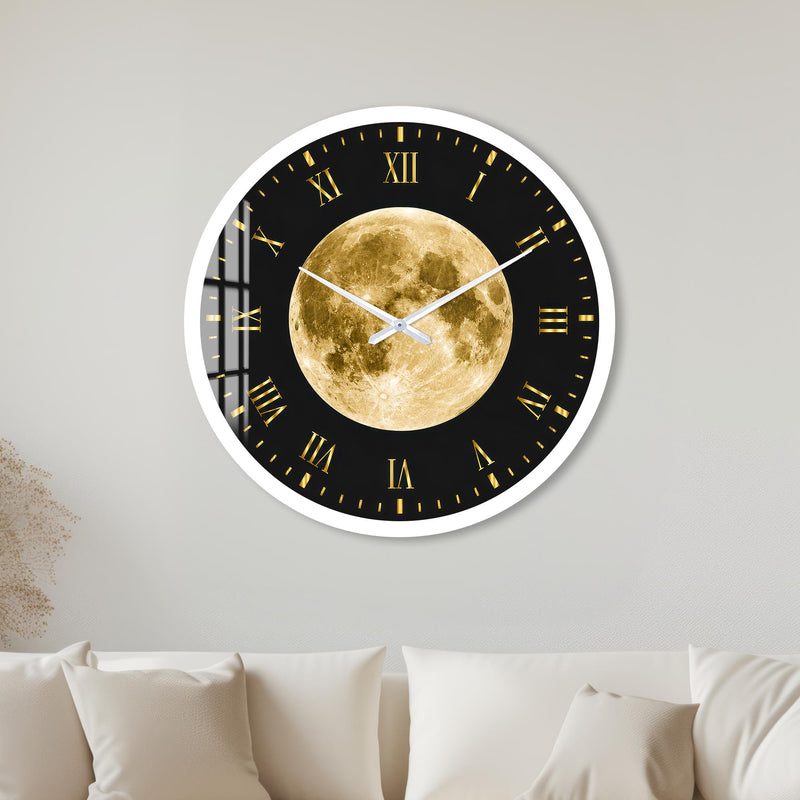 Golden Lunar Roman with white frame