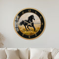 Black Stallion with gold frame