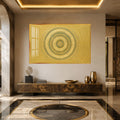 Golden Concentric Sunburst with gold frame
