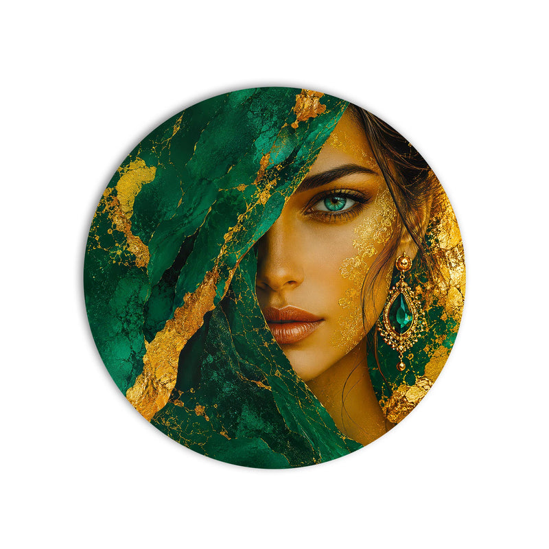 Emerald Veiled Muse product shot on white background
