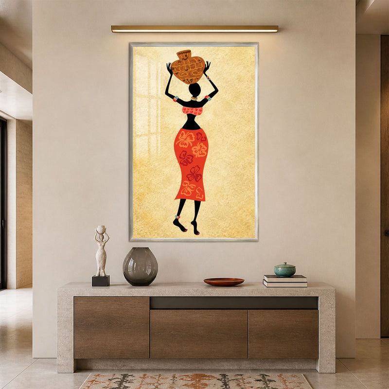 The Water Bearer with silver frame