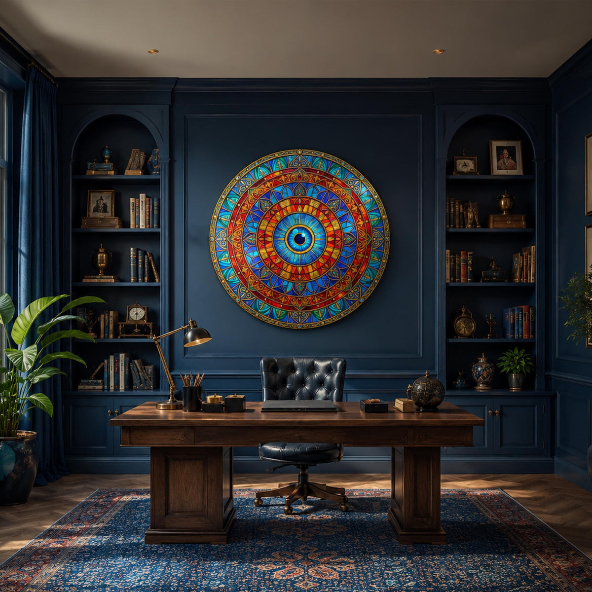 Solar Mosaic Eye in a modern room