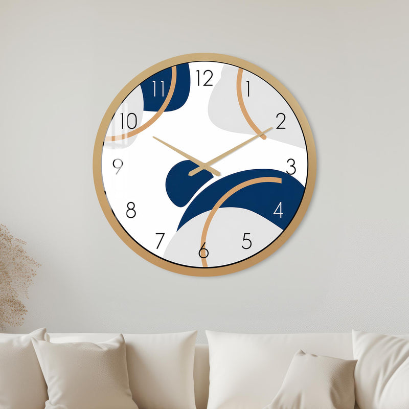 Navy Golden Curves with gold frame