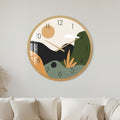Abstract Meadow with gold frame