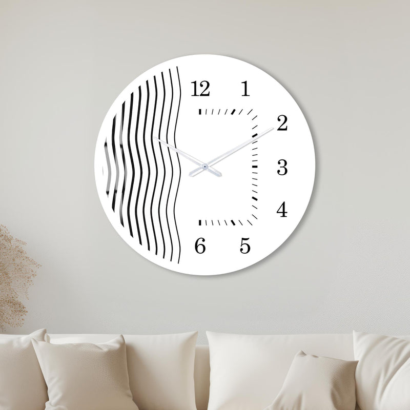 Monochrome Ripple with white frame