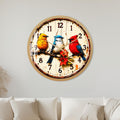 Colourful Garden Birds with gold frame