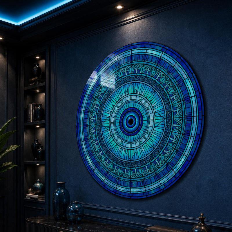 Turquoise Filigree Evil Eye Mandala lifestyle view