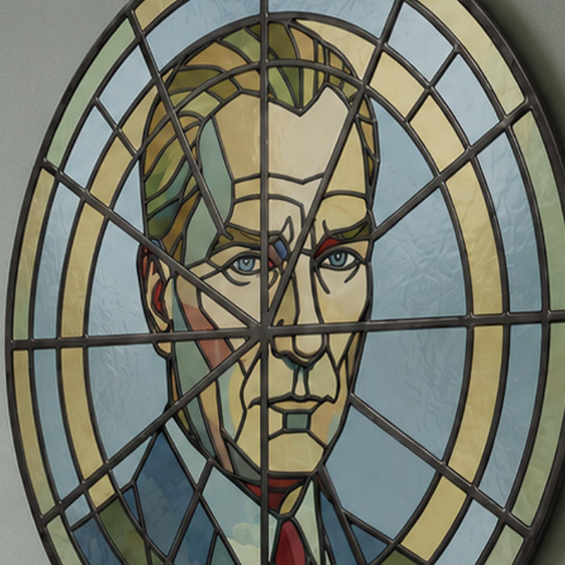 Stained Glass Portrait Medallion lifestyle view