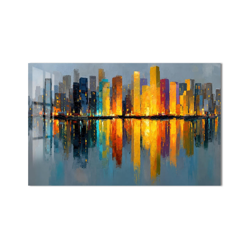 Golden City Reflections product shot on white background