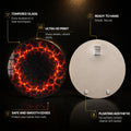 Molten Eclipse — tempered glass, ultra HD print, ready to hang
