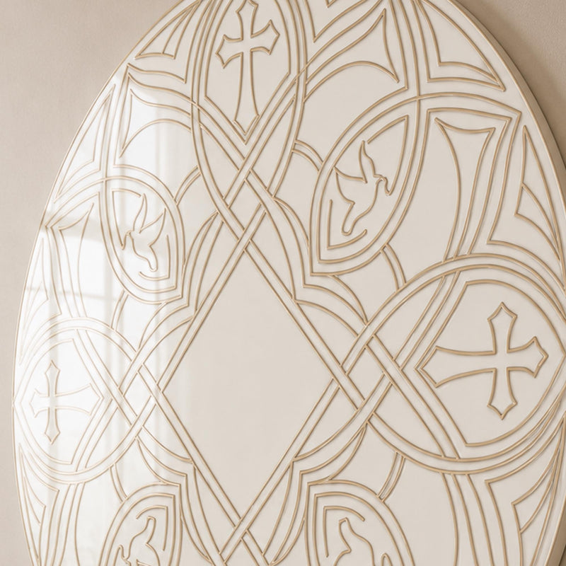 Gothic Cross And Dove Roundel lifestyle view