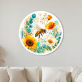 Honeybee Garden with white frame