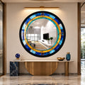 Azure Jewel Mosaic with black frame
