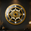 Art Deco Metallic Evil Eye lifestyle view