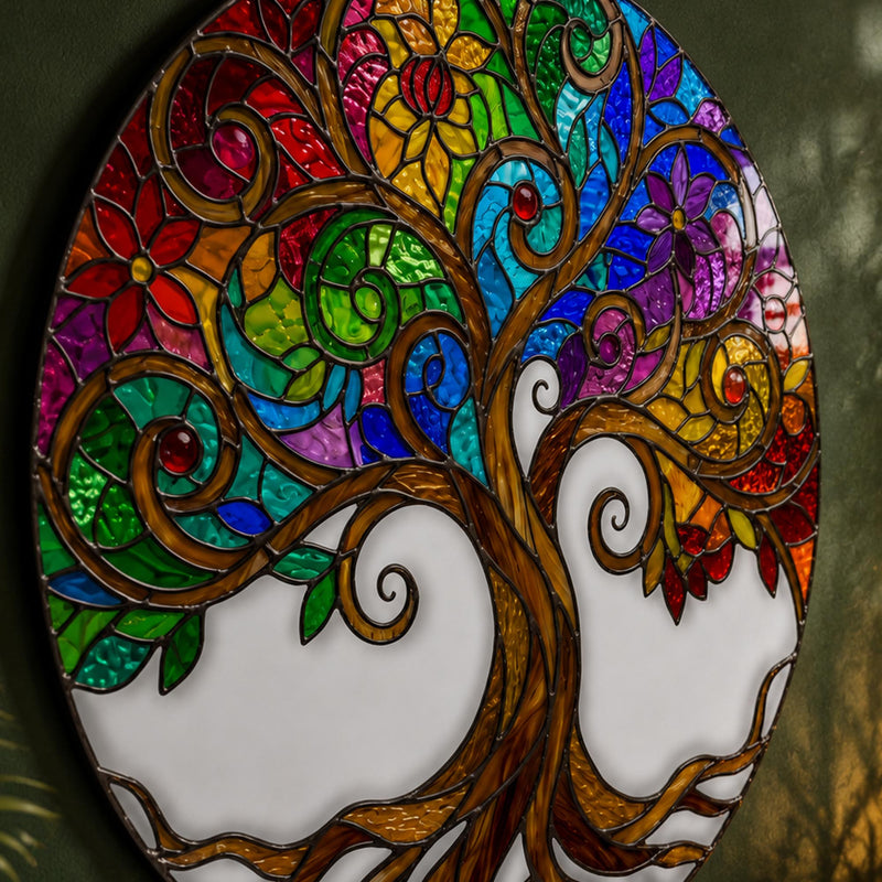 Rainbow Floral Tree Of Life lifestyle view