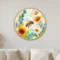 Honeybee Garden with gold frame