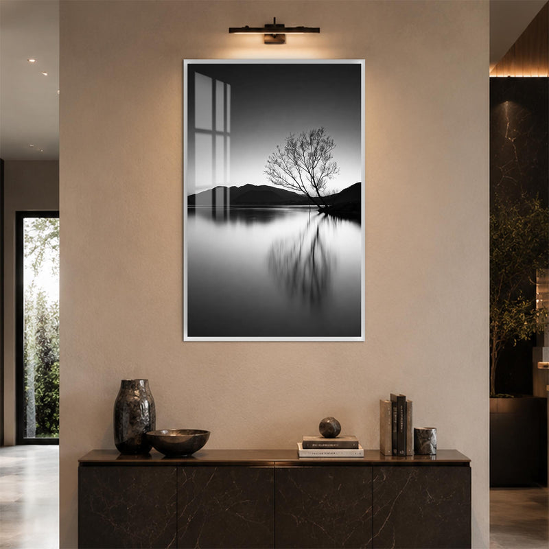 Lone Tree Reflection with white frame