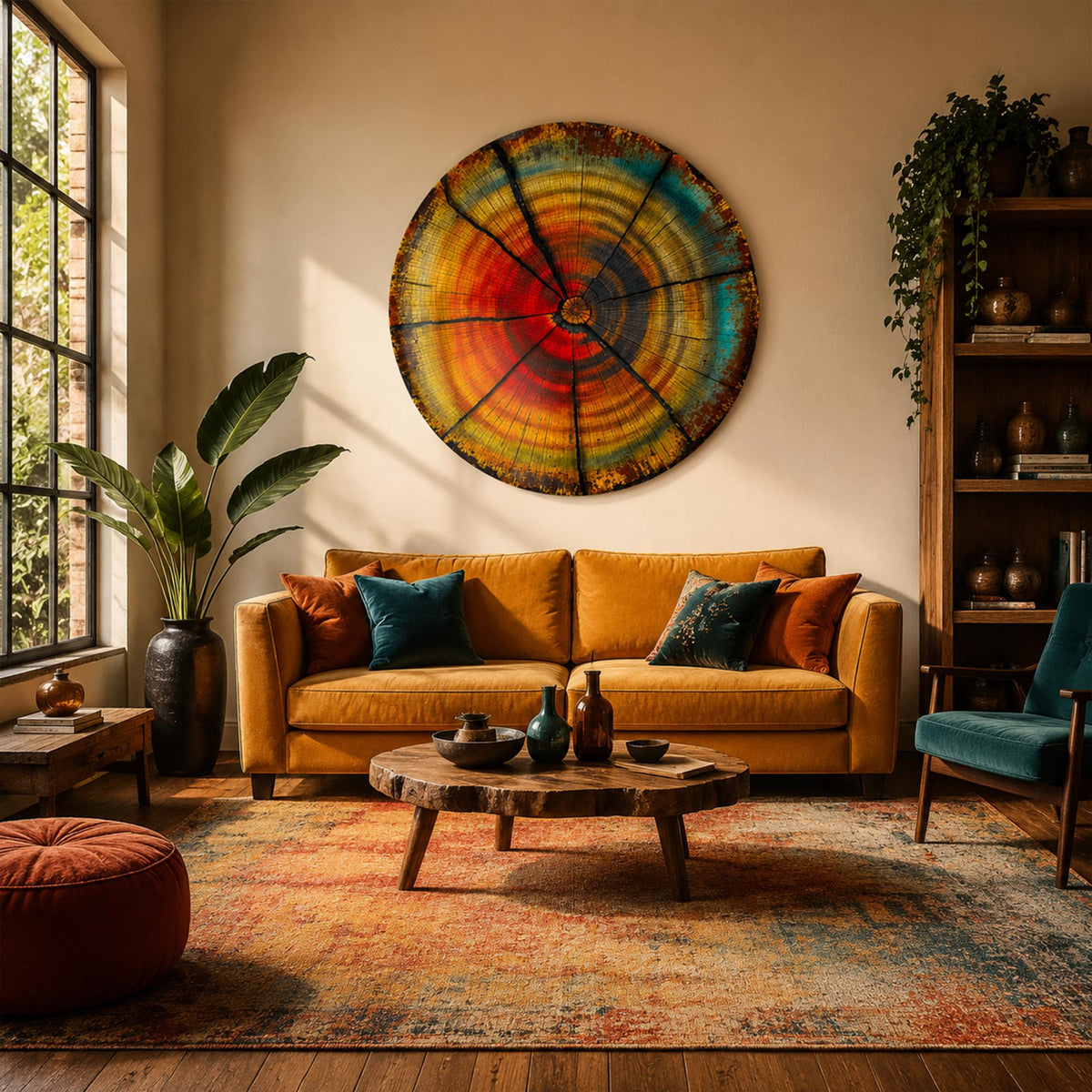 Sunlit Timber Rings lifestyle view