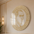 Golden Portrait Medallion lifestyle view