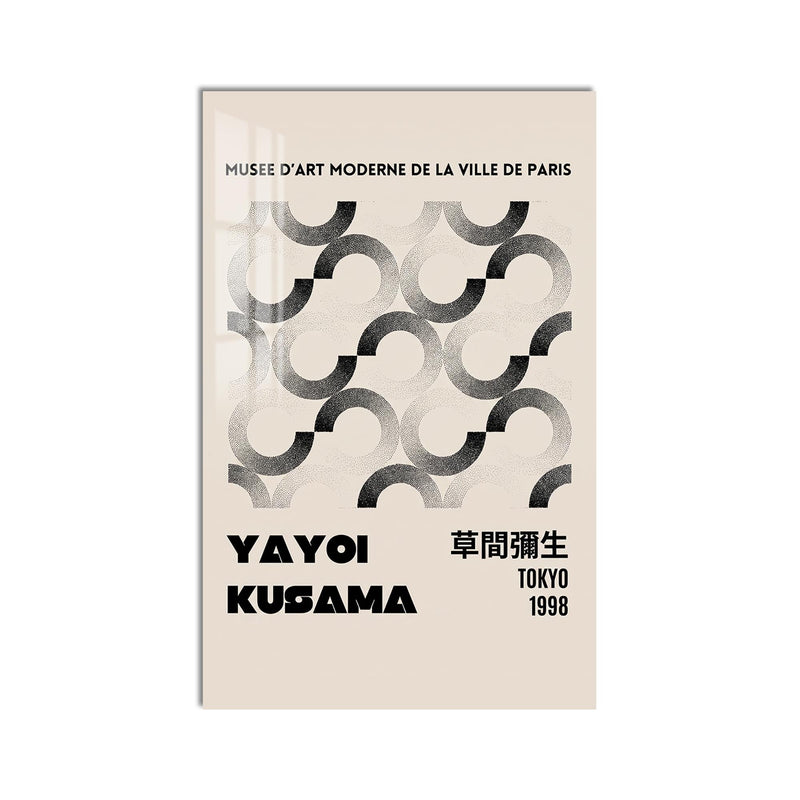 Yayoi Kusama Retro Poster product shot on white background