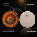 Timeless Tree Rings — tempered glass, ultra HD print, ready to hang