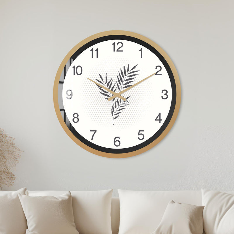 Monochrome Botanical with gold frame
