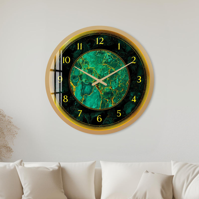 Emerald Gold Marble with gold frame