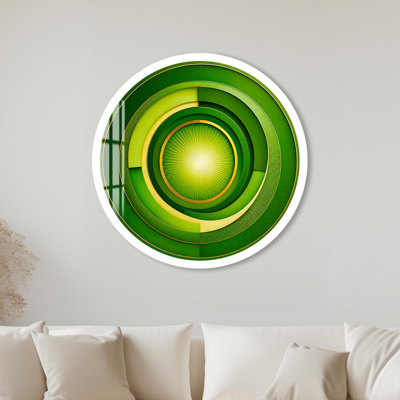 Emerald Solar Orbit with white frame