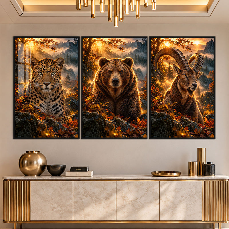 Golden Wilderness with black frame