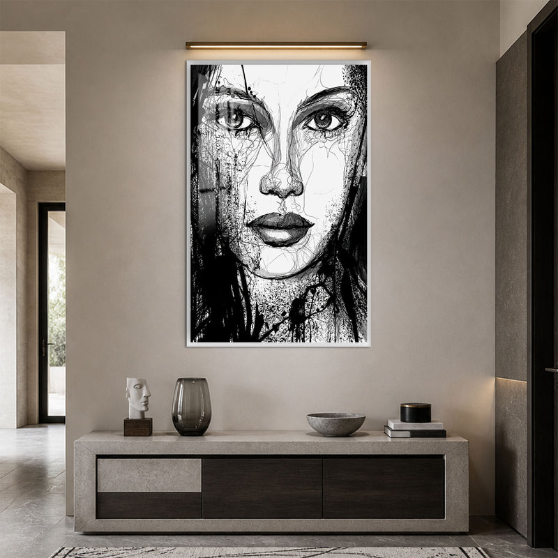 Ink Gaze with white frame
